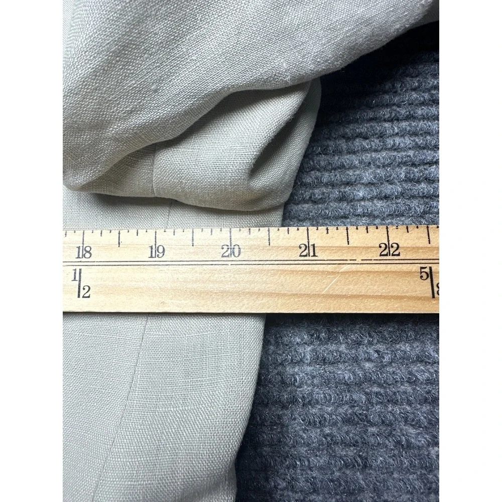 Calvin Klein Sport Coat Mens 41L Beige 100% Linen Two-Button Blazer